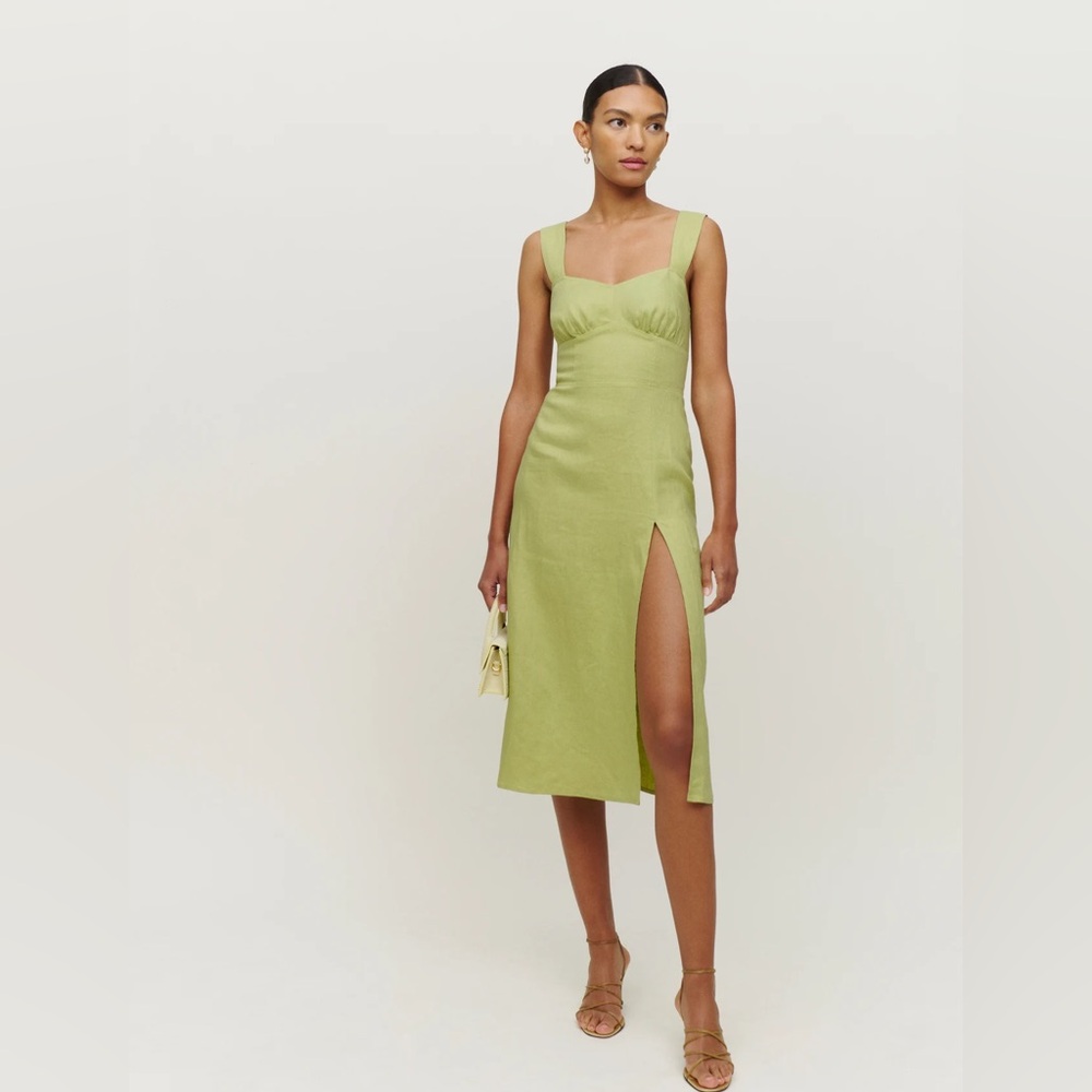 Reformation Seaside Linen Dress